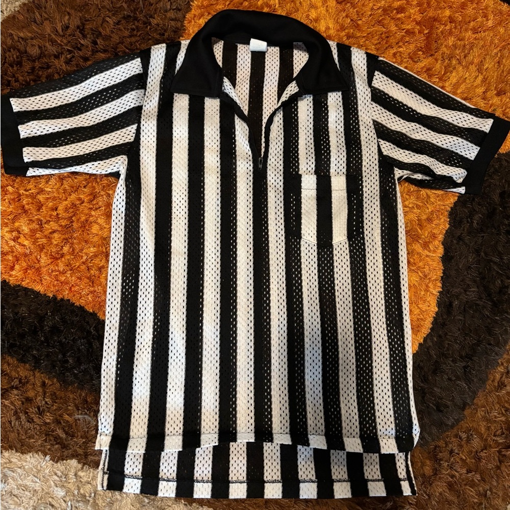 Vintage, Cliff Keen Athletic, Striped, Mesh, Referee Jersey